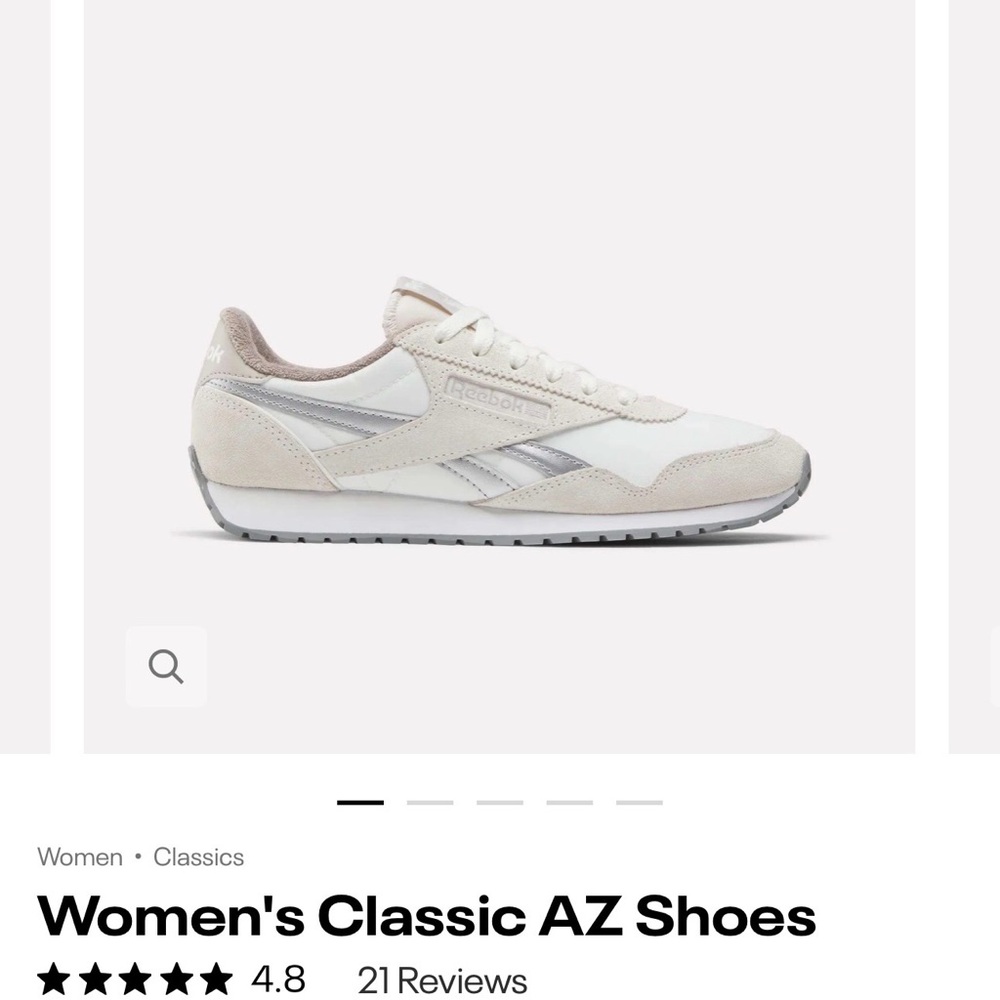 Reebok Women's Classic AZ Sneakers - White and Tan